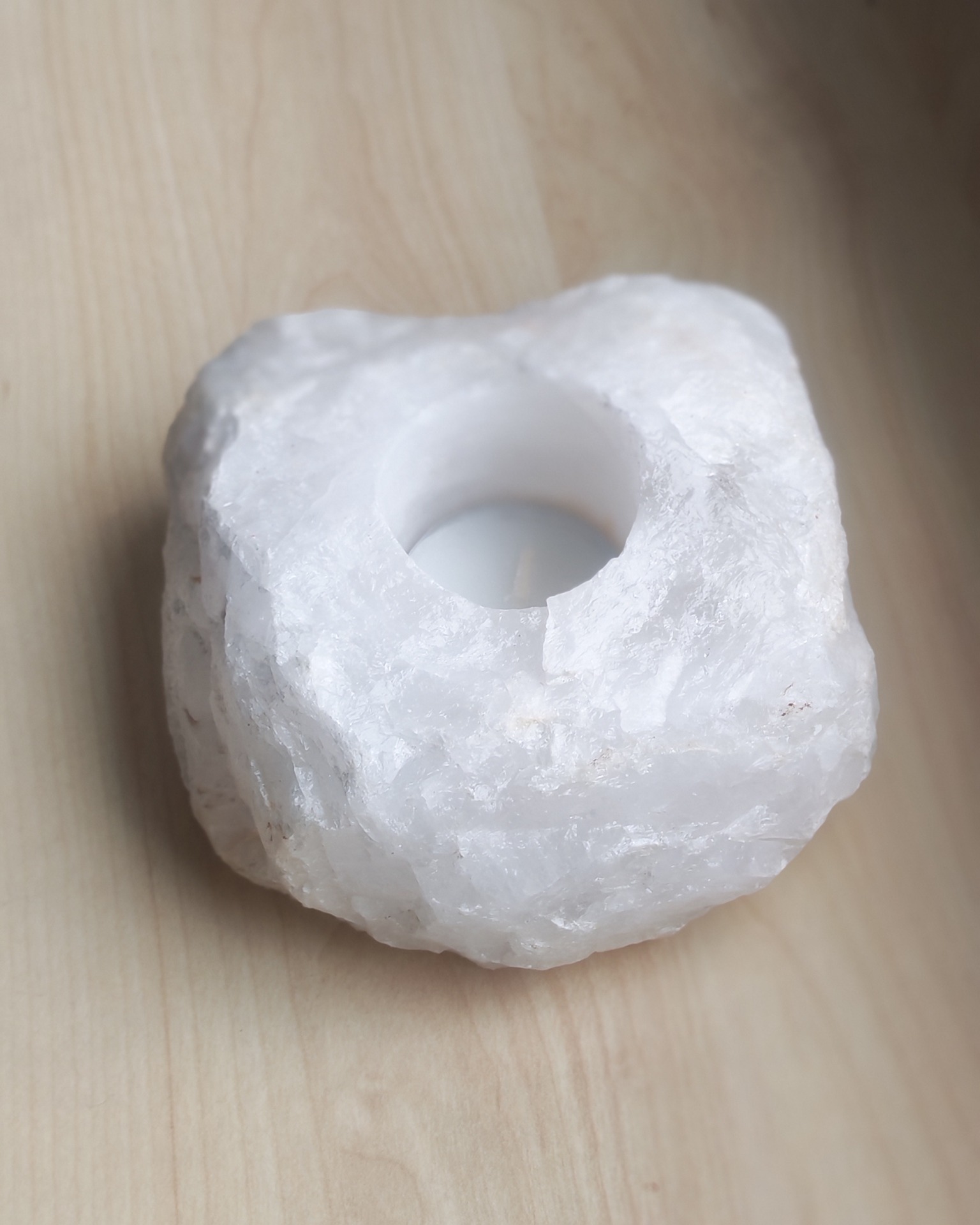 Svícen-surový křišťál