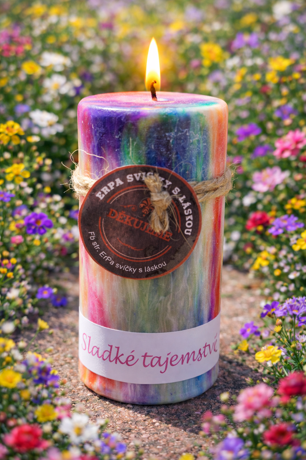 Svíčka Sladké tajemství - rituální svíce pro lásku a jemnou energii