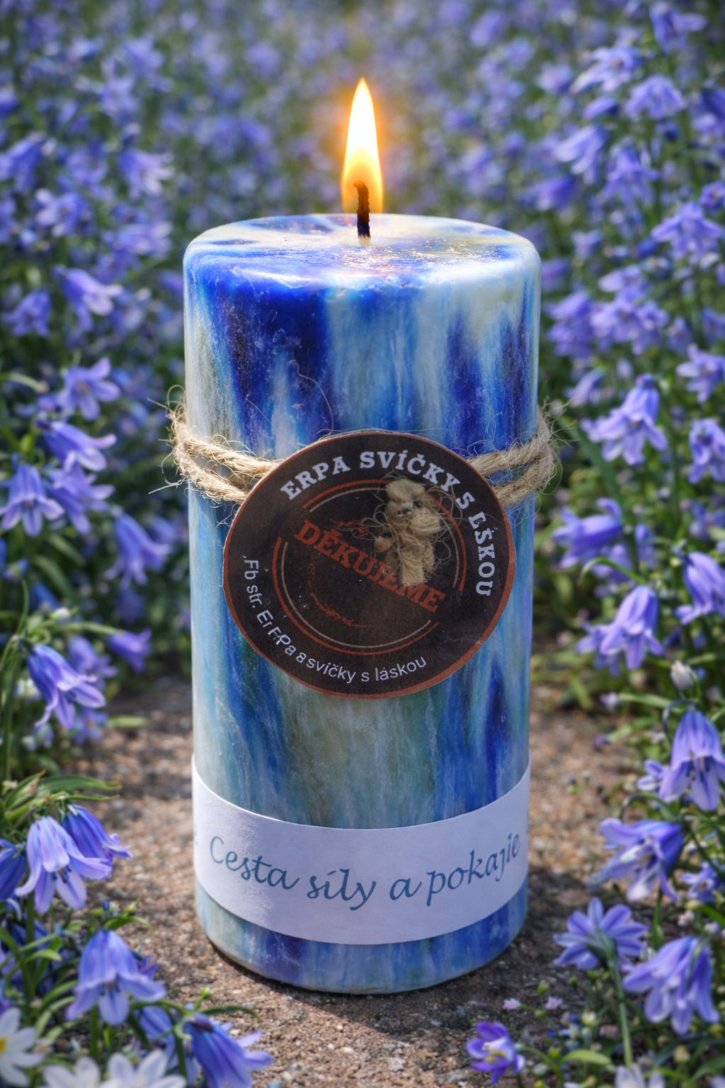 Svíčka Cesta síly a podpory – rituální svíce pro odvahu a stabilitu