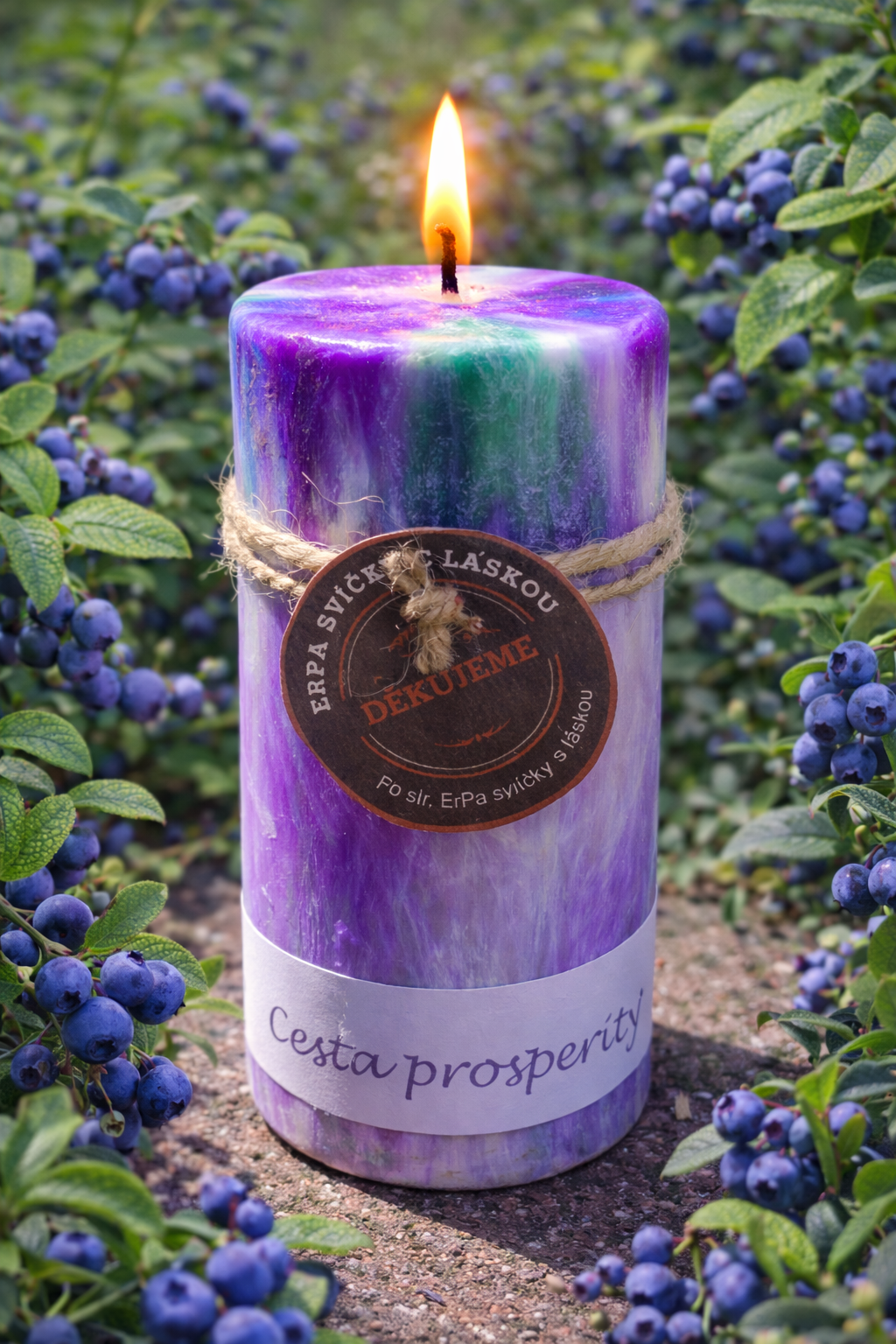 Svíčka Cesta prosperity – rituální svíce pro hojnost a úspěch