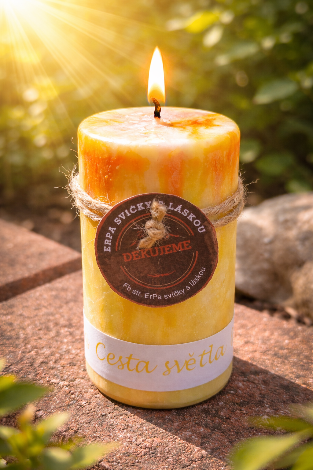 Svíčka Cesta světla – rituální svíce pro jas, pozitivní energii a duchovní vedení
