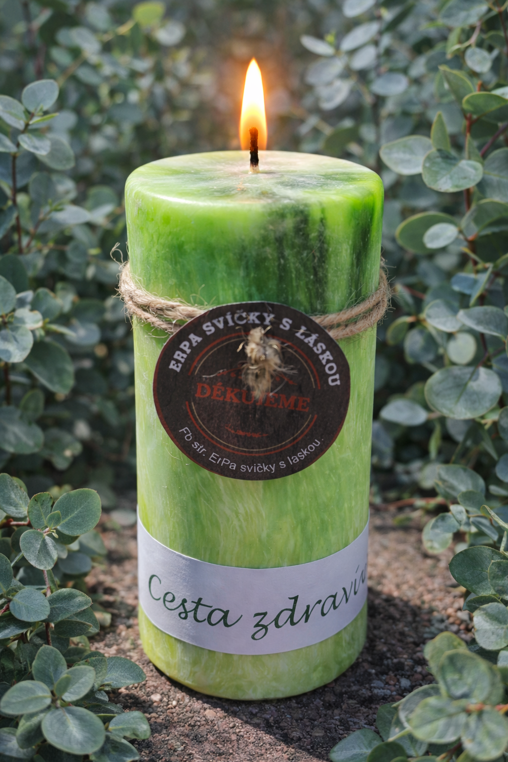 Svíčka Cesta zdraví – rituální svíce pro tělo, mysl a duši