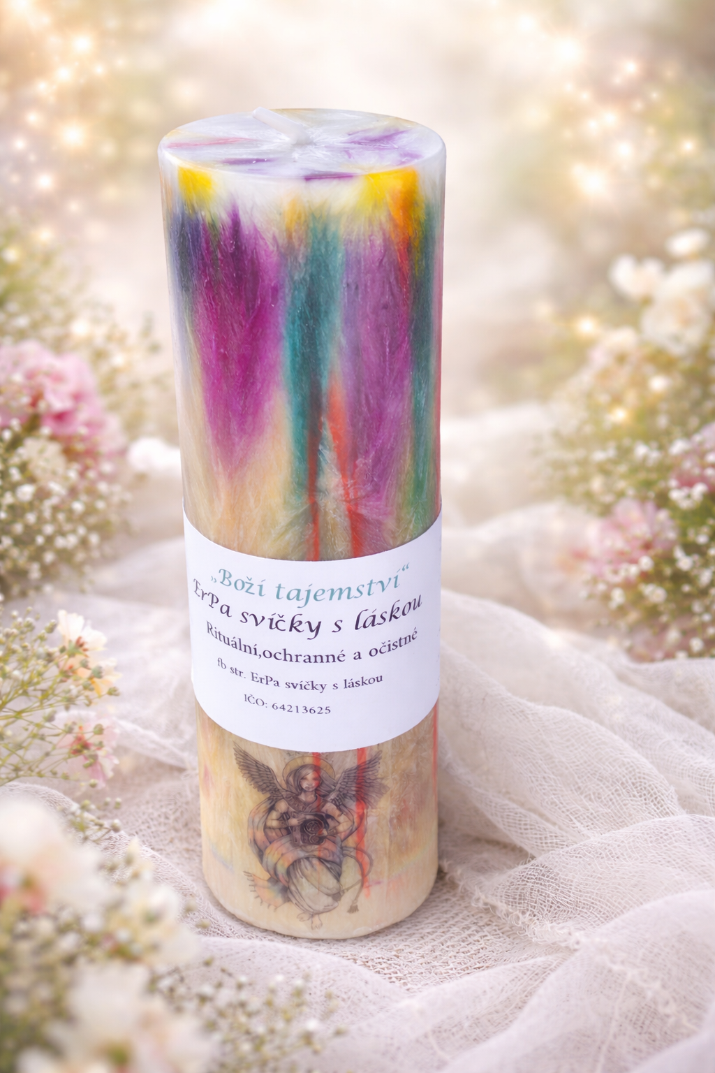 Svíčka Boží tajemství – duchovní rituální svíce pro klid a ochranu